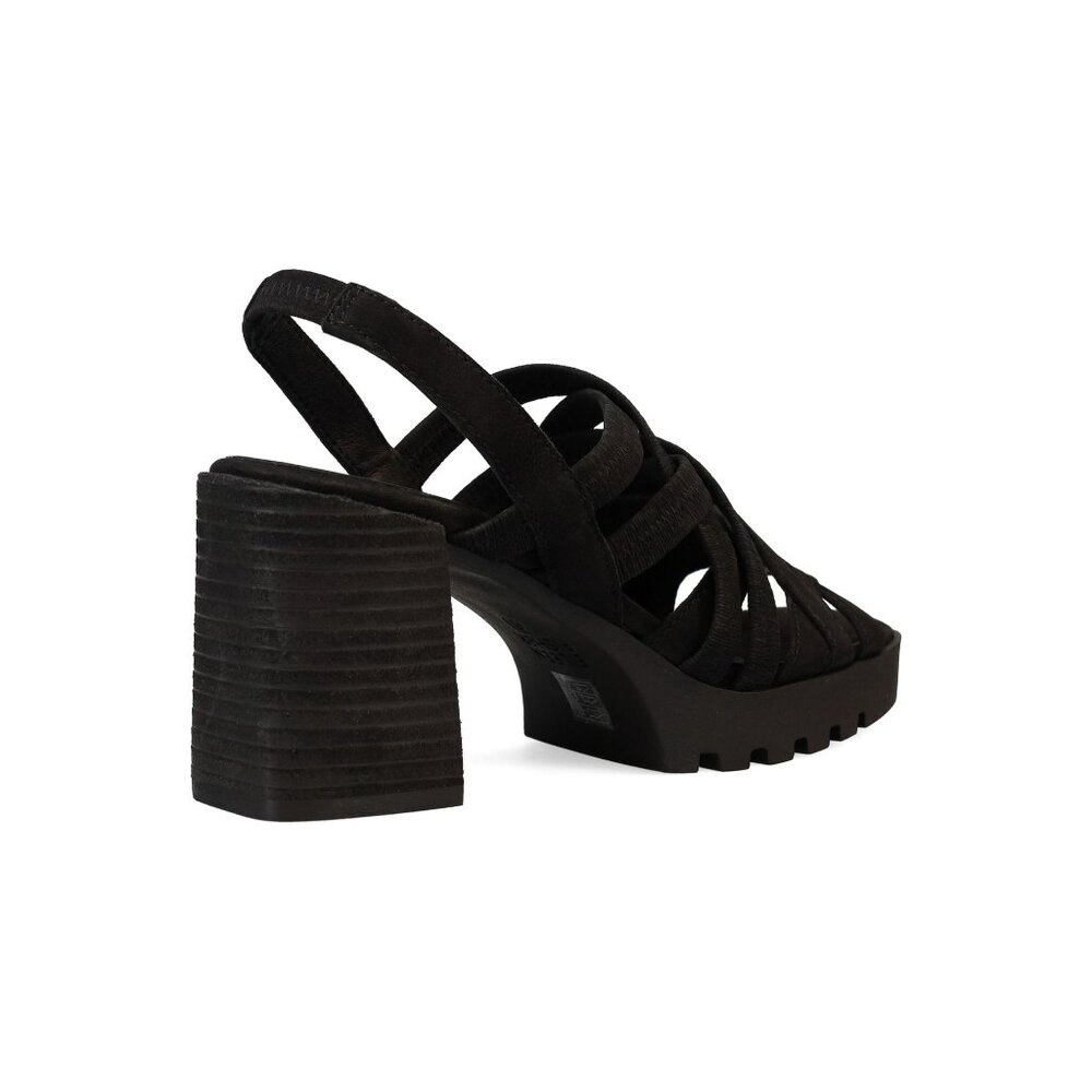 🆕 EILEEN FISHER Tally Strappy Platform Sandal Shoe Black 7 - Picture 2 of 14